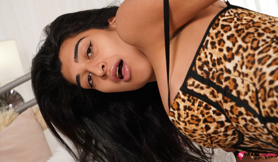 Lonely TS Babe in Bed